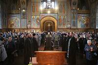 Чтение Великого покаянного канона преподобного Андрея Критского в Троицком соборе города Щёлково