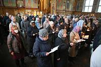 Чтение Великого покаянного канона преподобного Андрея Критского в Троицком соборе города Щёлково