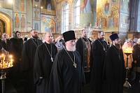 Чтение Великого покаянного канона преподобного Андрея Критского в Троицком соборе города Щёлково