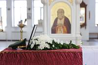 Отпевание воина, погибшего на поле брани в зоне СВО, в Электрогорске