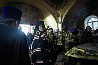 Чтение Великого покаянного канона преподобного Андрея Критского в Преображенском храме микрорайона Саввино