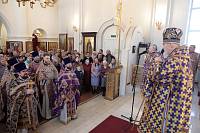 Архиерейское богослужение в храме Новомучеников и исповедников Балашихинских микрорайона Кучино 