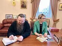 Рабочая встреча в Казанском храме города Павловский Посад