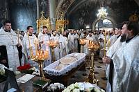 Отпевание священника Андрея Беленкова