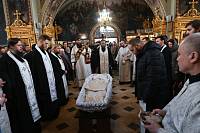 Отпевание священника Андрея Беленкова