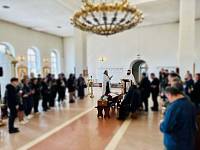 Отпевание воина, погибшего на поле брани в зоне СВО, в Павловском Посаде