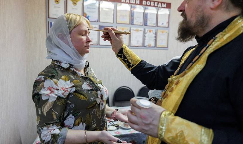 Таинство Соборования в Орехово-Зуевском обществе слепых