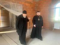 Архипастырское посещение строящегося Георгиевского храма г. Павловский Посад 