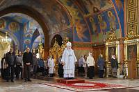 Архиерейское богослужение в Богоявленском соборе Ногинска 