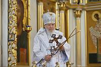 Архиерейское богослужение в Богоявленском соборе Ногинска 