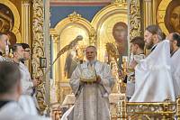 Архиерейское богослужение в Богоявленском соборе Ногинска 