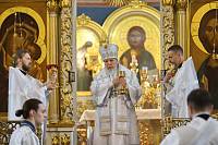 Архиерейское богослужение в Богоявленском соборе Ногинска 