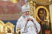 Архиерейское богослужение в Богоявленском соборе Ногинска 