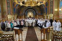 Архиерейское богослужение в Богоявленском соборе Ногинска 