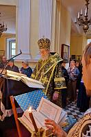 Чтение 12-ти страстных Евангелий в Преображенском соборе Балашихи 