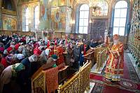 Архиерейское богослужение в Троицком соборе г. Щёлково 