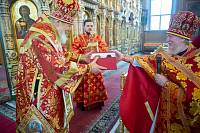 Архиерейское богослужение в Троицком соборе г. Щёлково 