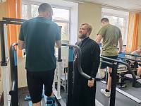 Пасхальное поздравление военнослужащих в военно-морском клиническом госпитале имени Бурденко в Купавне