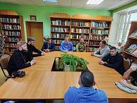 Пасхальное поздравление военнослужащих в военно-морском клиническом госпитале имени Бурденко в Купавне