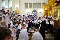 Патриаршее богослужение в Георгиевском соборе г. Одинцово