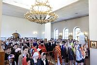 Молебен перед началом экзаменов для выпускников школ Павловского Посада