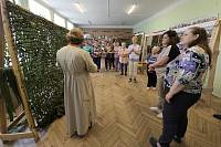 Освящение помещения для плетения маскировочных сетей в Лосино-Петровском