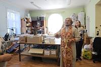 Освящение помещения для плетения маскировочных сетей в Лосино-Петровском