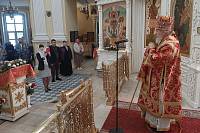 Архиерейское богослужение в Преображенском соборе Балашихи