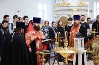 Молебен перед началом экзаменов для выпускников школ Электрогорска