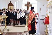 Молебен перед началом экзаменов для выпускников школ Электрогорска