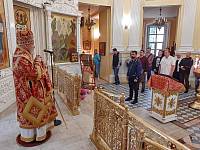 Архиерейское богослужение в Преображенском соборе Балашихи