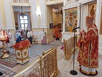 Архиерейское богослужение в Преображенском соборе Балашихи