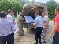 Передача гуманитарного груза в военный госпиталь имени Бурденко