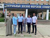 Передача гуманитарного груза в военный госпиталь имени Бурденко