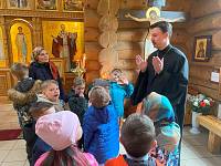 Посещение Неопалимовского храма Балашихи воспитанниками детского сада