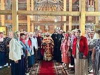 Праздник отдания Пасхи в Михаило-Архангельском храме деревни Давыдово