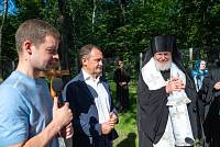 Великое освящение храма Игоревской иконы Божией Матери в Балашихе и закладка нового каменного храма