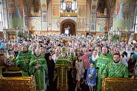 Престольный праздник в Троицком соборе города Щёлково