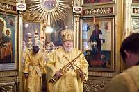 Архиерейское богослужение в Христорождественском храме села Заозерье 