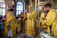 Архиерейское богослужение в Христорождественском храме села Заозерье 