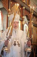 Архиерейское богослужение в Никольском храме Балашихи