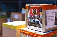 Освящение гуманитарного груза в Ногинске перед его отправкой в зону проведения СВО