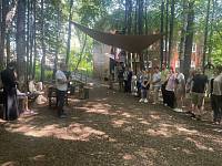 Открытие слёта православной молодёжи Московской митрополии в посёлке Вешки