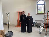 Рабочая встреча в строящемся храме иконы Божией Матери «Неупиваемая Чаша» посёлка Литвиново