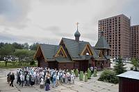 Престольный праздник в Серафимовском храме Балашихи 