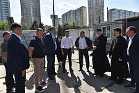 Рабочее совещание в строящемся Кирилло-Мефодиевском храме Балашихи