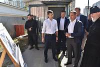 Рабочее совещание в строящемся Кирилло-Мефодиевском храме Балашихи