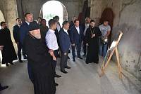 Рабочее совещание в строящемся Кирилло-Мефодиевском храме Балашихи