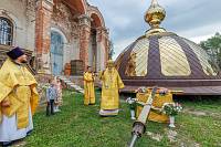 Архиерейское богослужение в Покровском храме деревни Пашнево