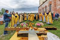 Архиерейское богослужение в Покровском храме деревни Пашнево